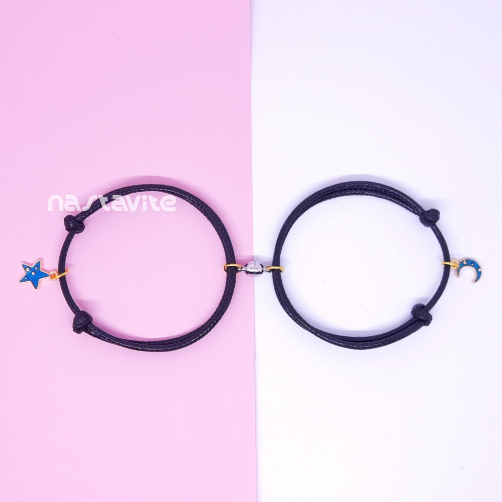 Gelang couple magnet sahabat pacar bestie murah tali korea