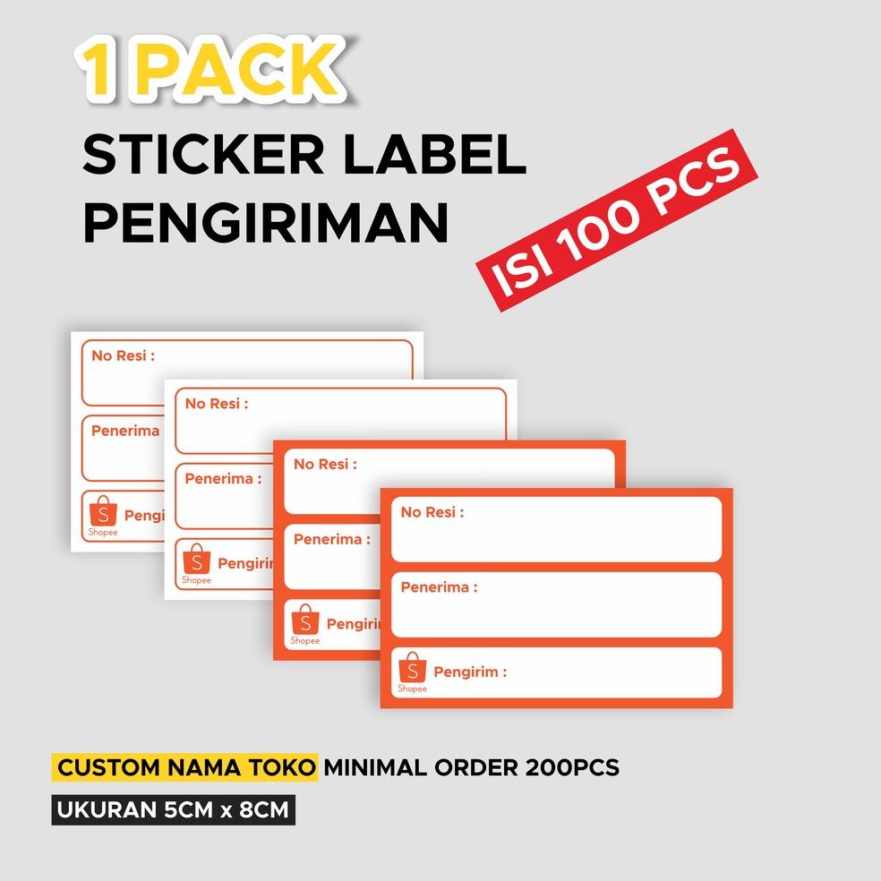 

<DaZ ✿> (1 PACK) Sticker Label Pengiriman 5x8cm /Harga bersahabat
