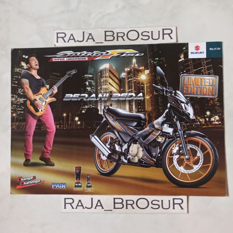 Poster brosur katalog flyer Suzuki Satria F 150/Satria F150/Satria FU Limited Edition 2012