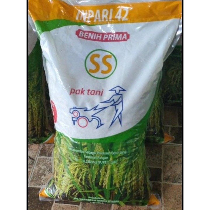 BENIH PADI SS PRIMA INPARI 42 PAK TANI 5KG|BENIH PADI UNGGUL|PADI BERKUALITAS
