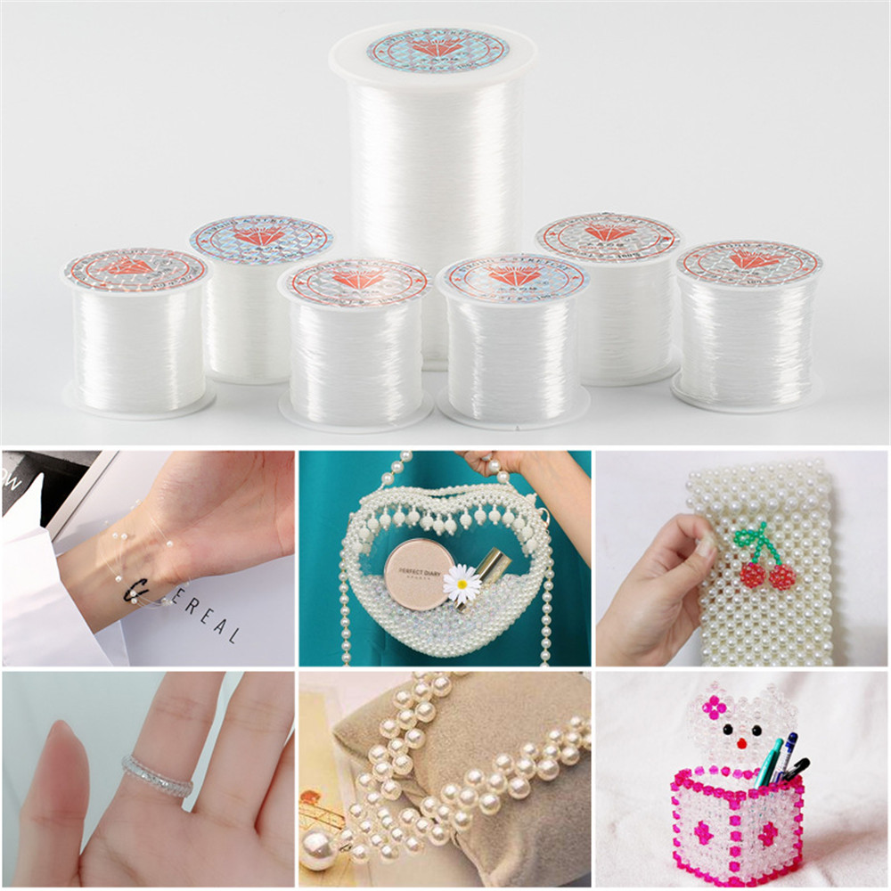 【COD Tangding】Senar Pancing Transparan 75mx Handmade Diy Untuk Aksesoris Perhiasan