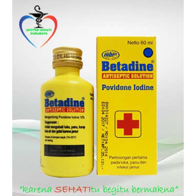 BETADINE SOLUTION 60ML ANTISEPTIC