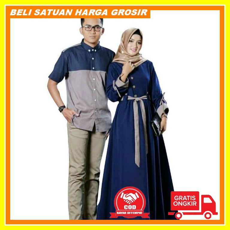 Gamis Couple Kebaya Tunangan Gamis Coupel Pasangan Baju Couple Kondang Gamis Couple Asmarandana /