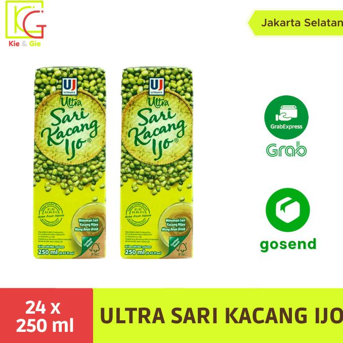 

BAYAR COD ultra sari kacang ijo 250 (khusus kurir instant /sameday)