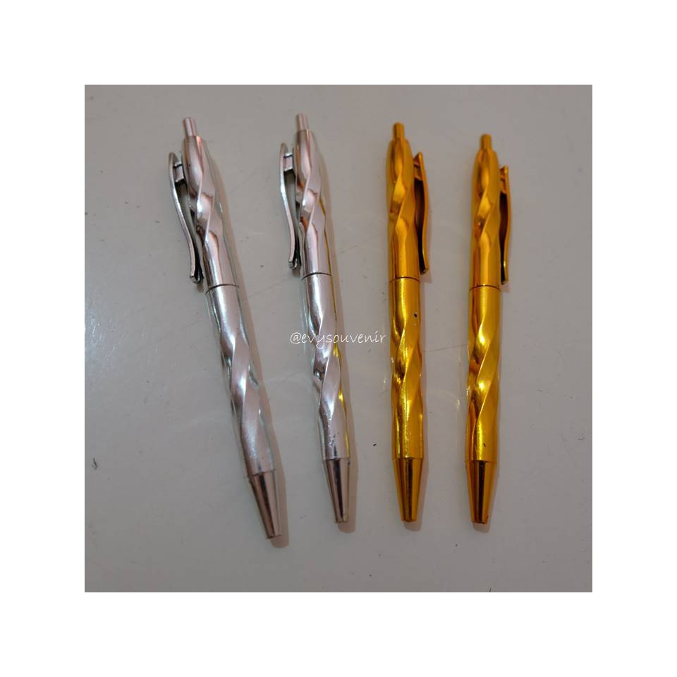 

Souvenir Pen Full Emas Silver, Rp. 22.800 / 12 pcs