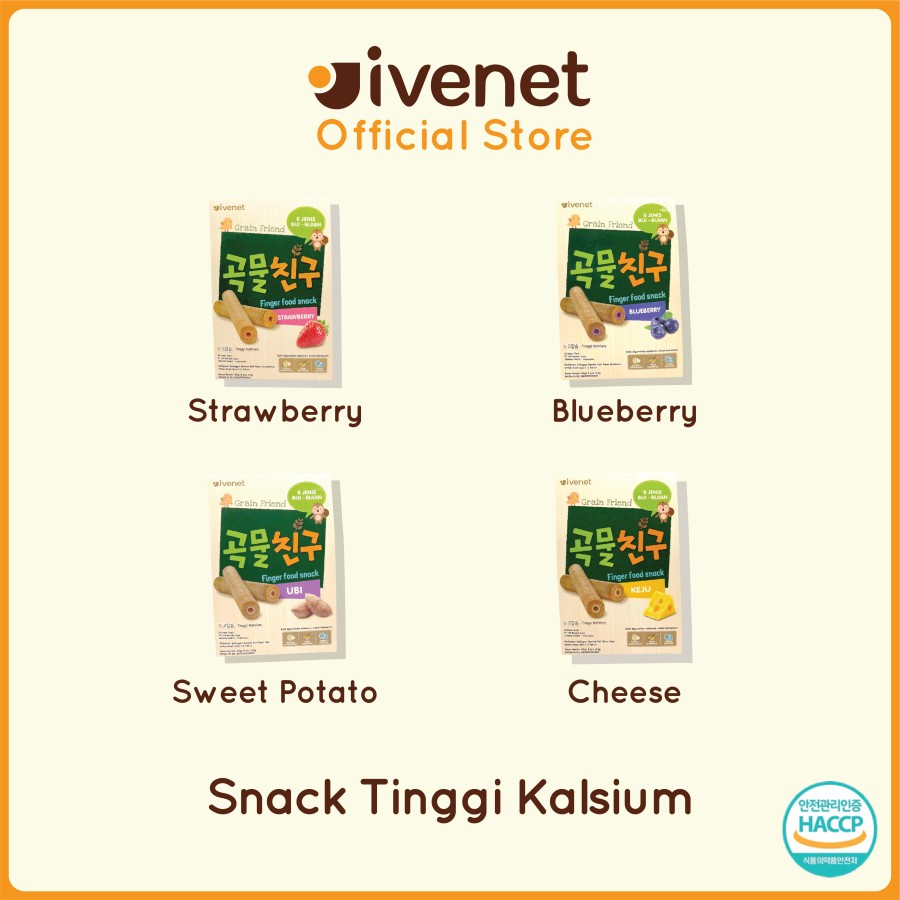 Ivenet Grain Friend - Snack Jajanan Cemilan Biskuit Bayi dan Anak