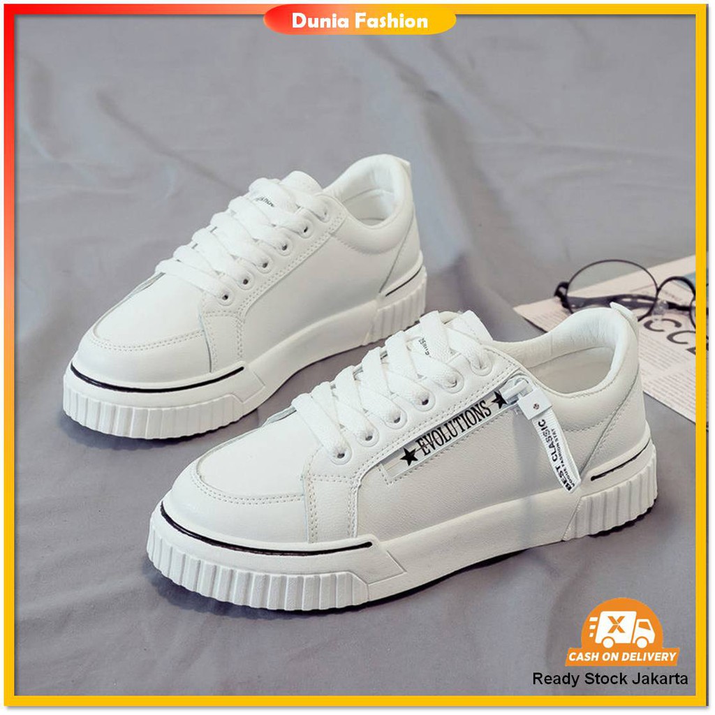 {COD/BAYAR DITEMPAT} DF-503 Sepatu Sneakers Wanita Sepatu Import Sneakers Keren ala Korea Style