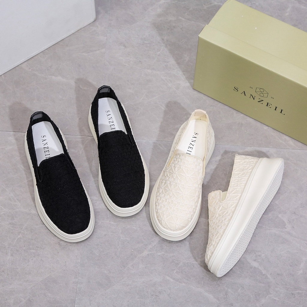 [COD] 0021 Sanzeil Davve Slip On Sepatu Wanita Import