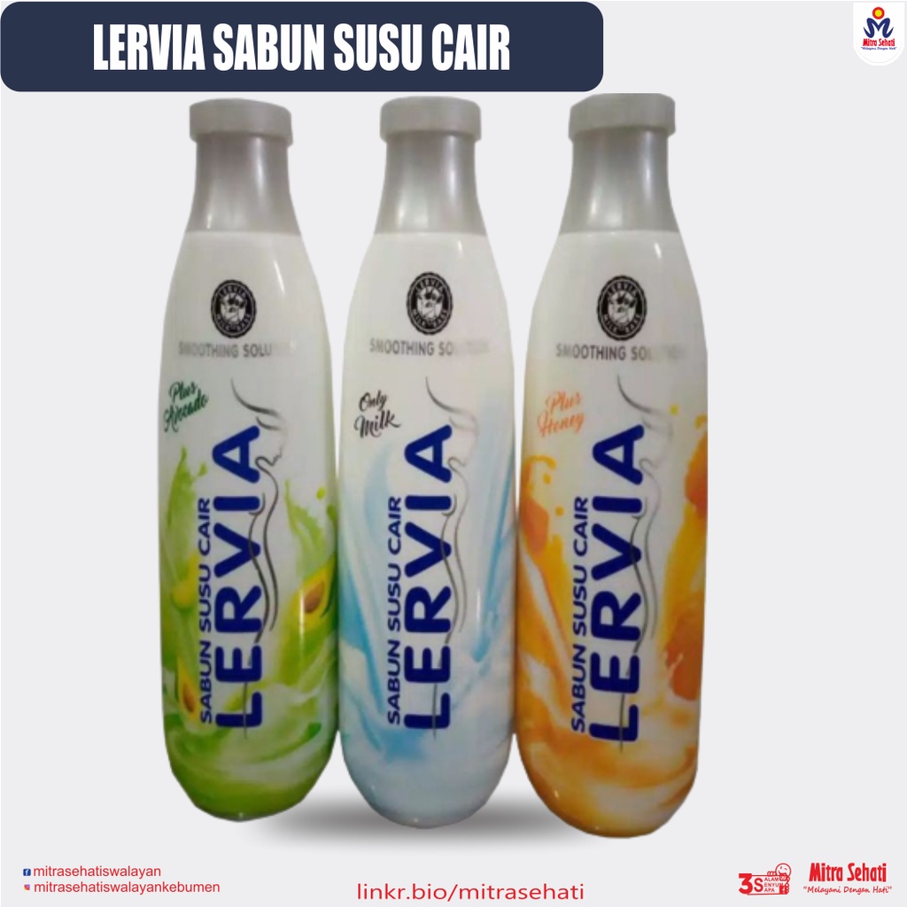LERVIA SHOWER 250mL / SHOWER MILK / SABUN SUSU CAIR LERVIA [ Mitra Sehati Swalayan ]