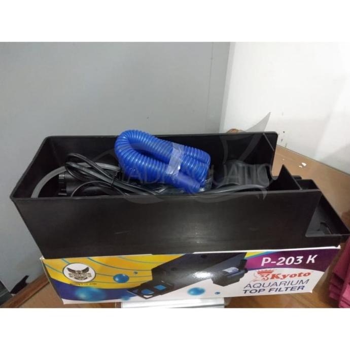 KYOTO P-203K AQUARIUM TOP FILTER POMPA AIR CELUP FILTER AQUARIUM adr4q Ayo Beli