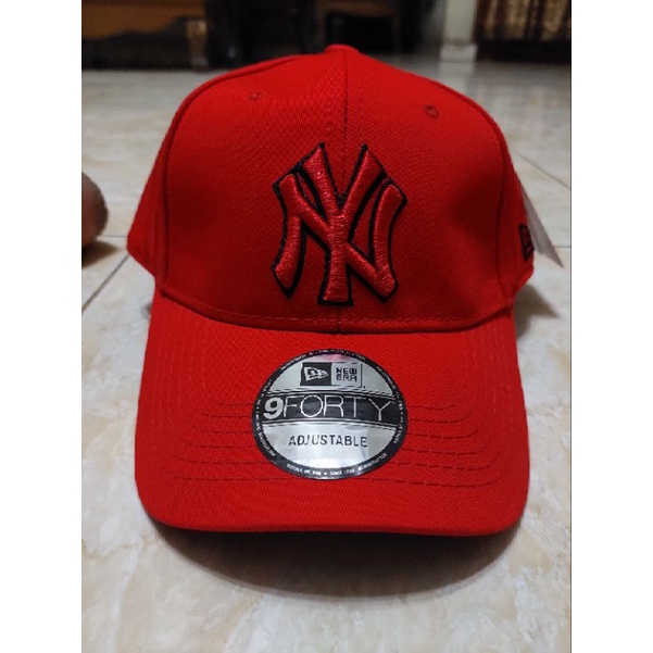 Topi MLB x New Era NY Merah Original