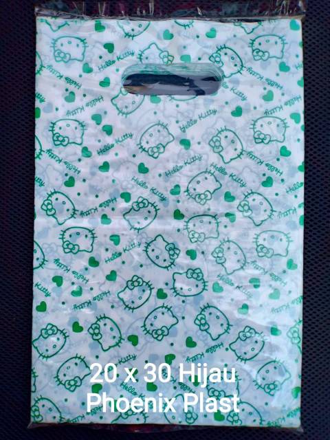 KANTONG PLASTIK HELLO KITTY  POND OVAL UKURAN 20X30 / KANTONG PLASTIK PACKING/KANTONG PLASTIK ONLINE