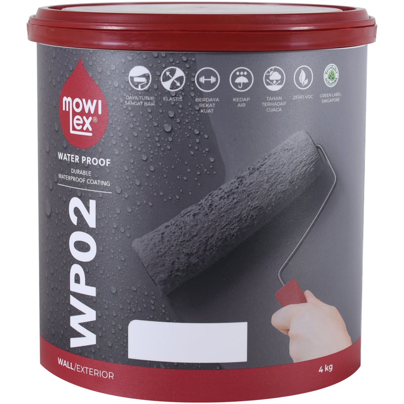 MOWILEX Waterproof Coating Exterior 1 KG (Cat Elastis Anti Bocor)