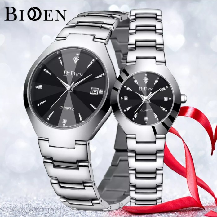 Jam Tangan Original Couple Biden Yn.0104.GW Water Resistant