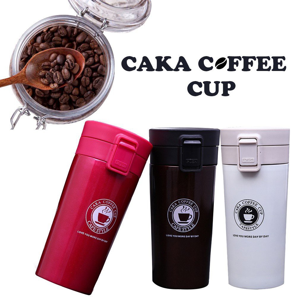 Trend-TERMOS KOPI MUG COFFEE TAHAN AIR PANAS &amp; ES VACUUM COFFEE CUP STAINLESS STEEL 380 ML