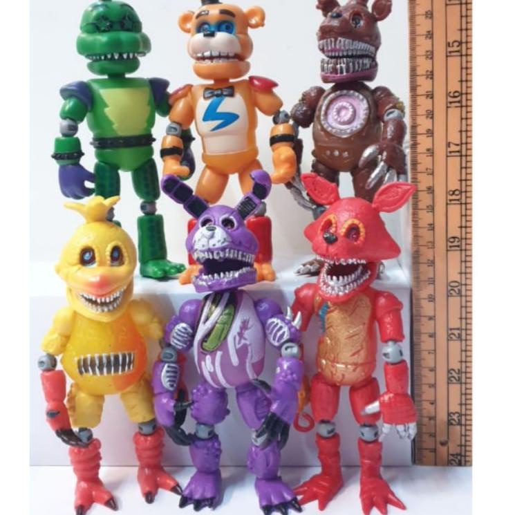 FNAF Figure 17cm / Five Nights At Freddy / Montgomery Gator / Glamrock Freddy / Nightmare Freddy / N