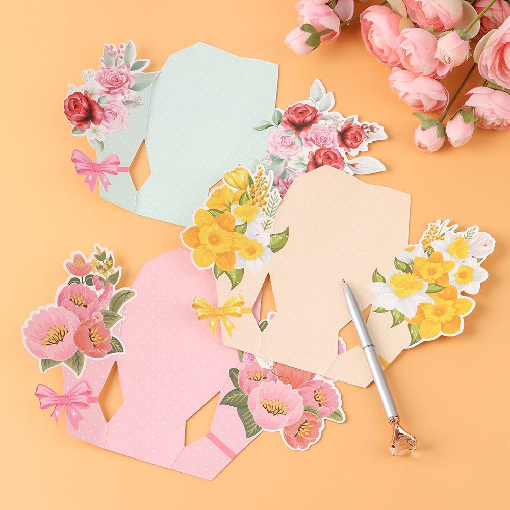 Preva Flower Series Card Kartu Lipat 3D DIY Kreatif Baru