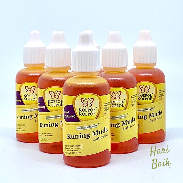 

Deskripsi Pewarna Makanan Koepoe Koepoe KUNING MUDA 30ML