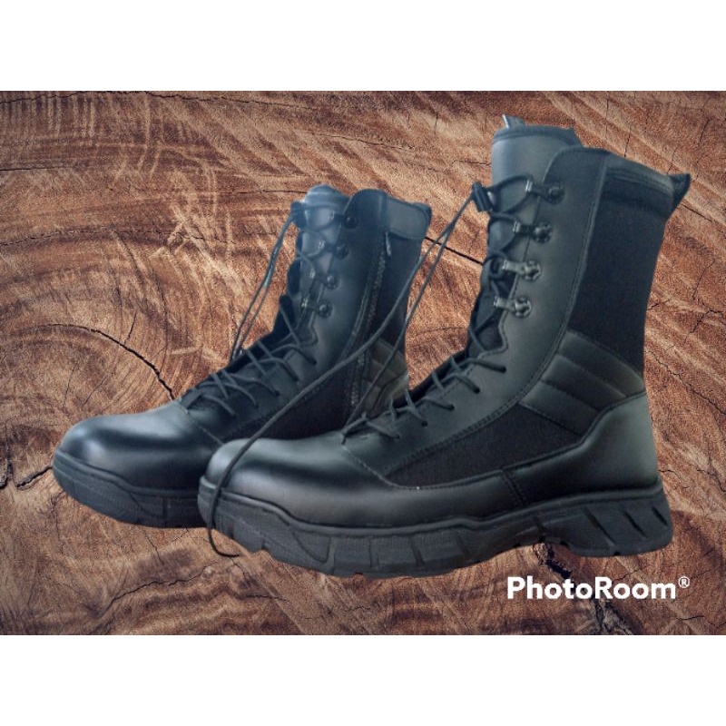 sepatu pdl jatah polri sepatu jatah ori sepatu pdl kulit bonus kopel jatah