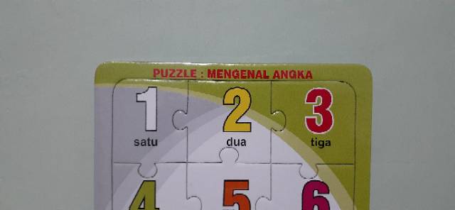 Puzzle / Puzle / Pasel Angka - Mengenal Angka