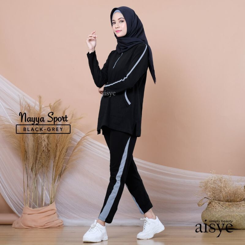 Baju Senam Setelan Baju Olahraga Sporty Muslimah NAYYA SETELAN AISYE