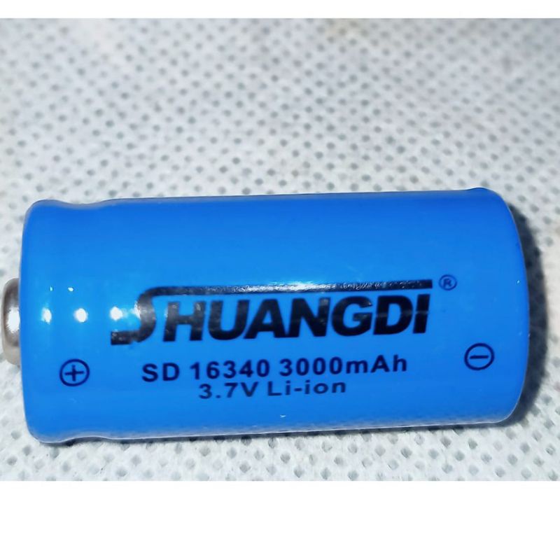 BATREI CAS CR123 3.7V Li-ion SHUANGDI 3000mAh