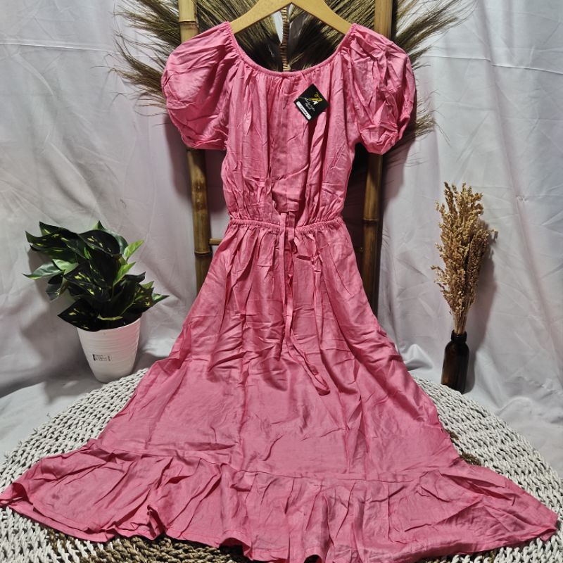 DASTER ELSA VIRAL | DRES CASANDRA BALI | DASTER KEKINIAN | DASTER RUFFLE BUSUI [Best Seller ]-Dusty