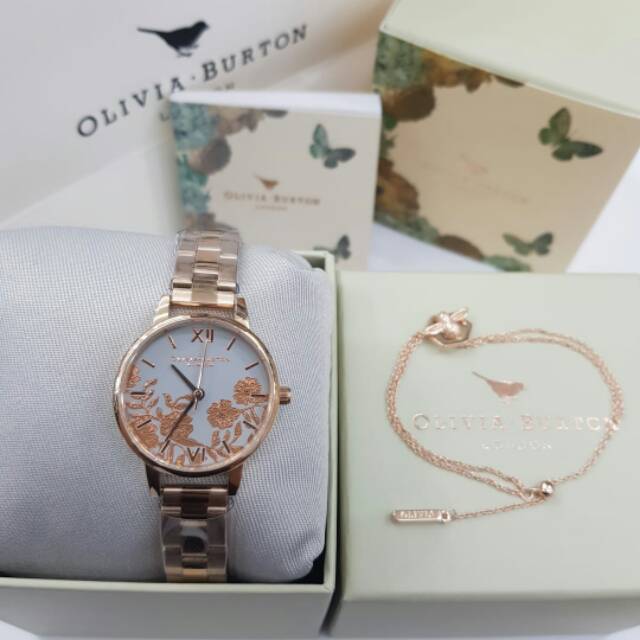 olivia burton watch and bracelet set