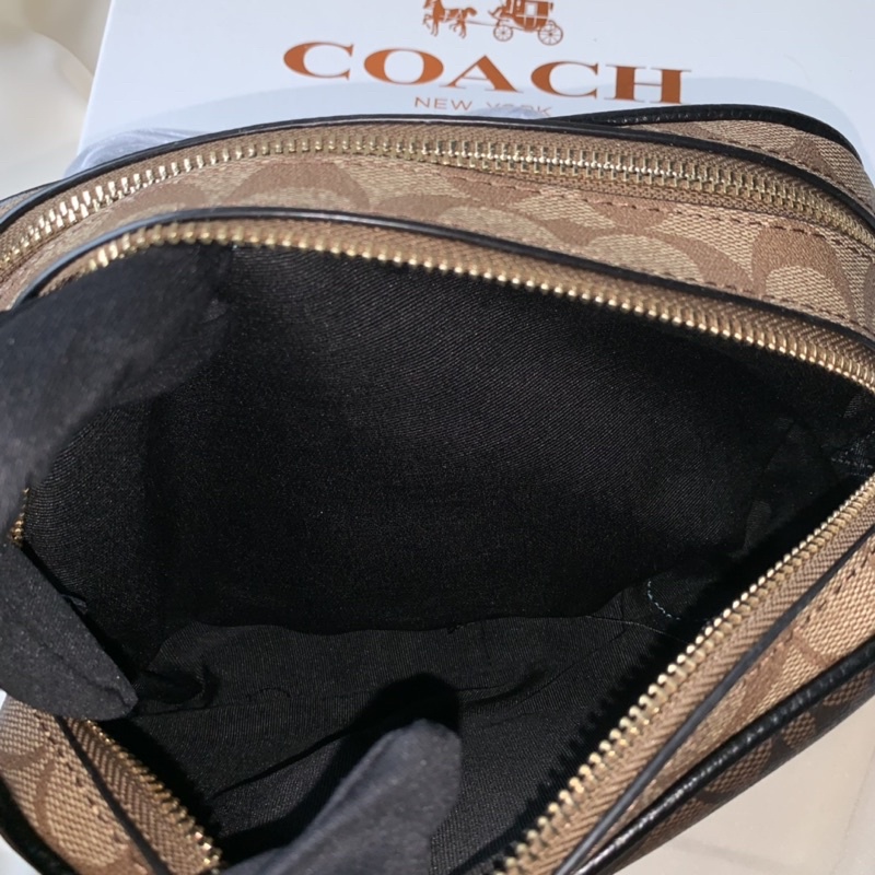 COACH Jes Crossbody In Blocked Signature Canvas (C1767)