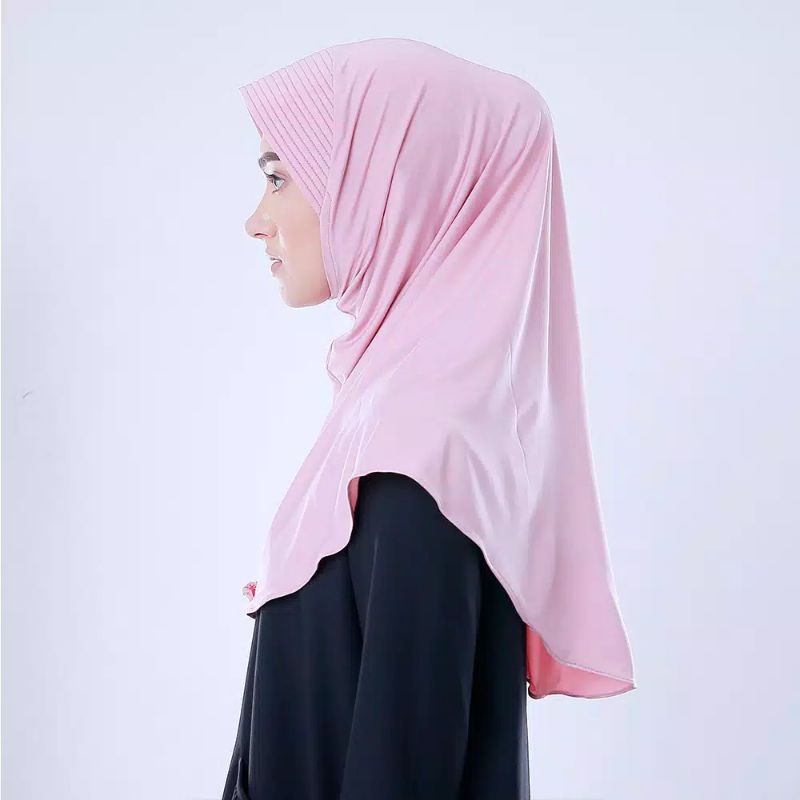 Bergo Zoya Marsha HB Casual Jilbab Sekolah Instan Jilbab Kantor-1