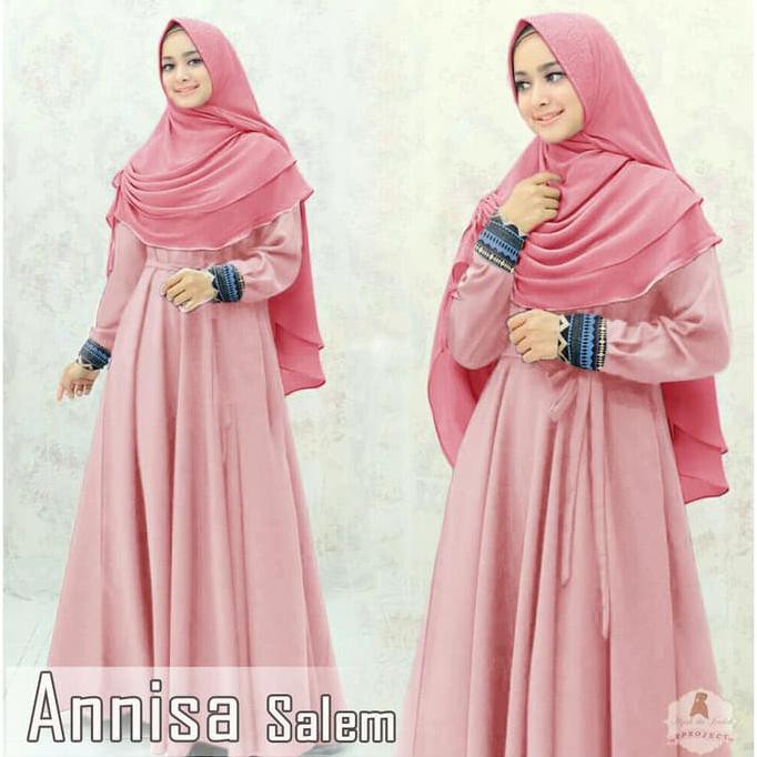 Baju Busana Muslim Wanita Gamis Syari Pesta Annisa Maxmara Terbaru