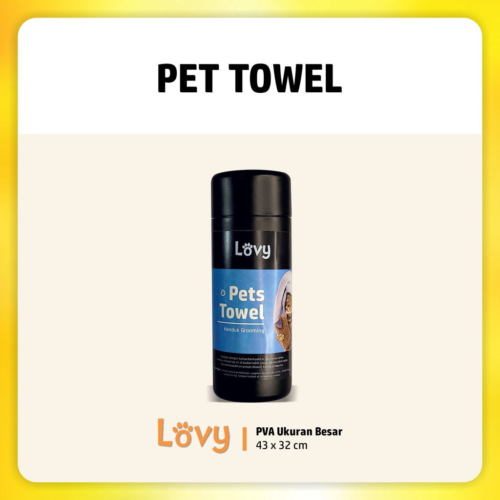 Handuk Kucing Pet Towel Lovy | Besar