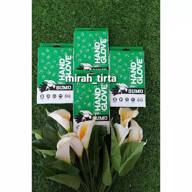 Sarung Tangan Plastik Merk Sumo / Cleany Sekali Pakai Isi 100