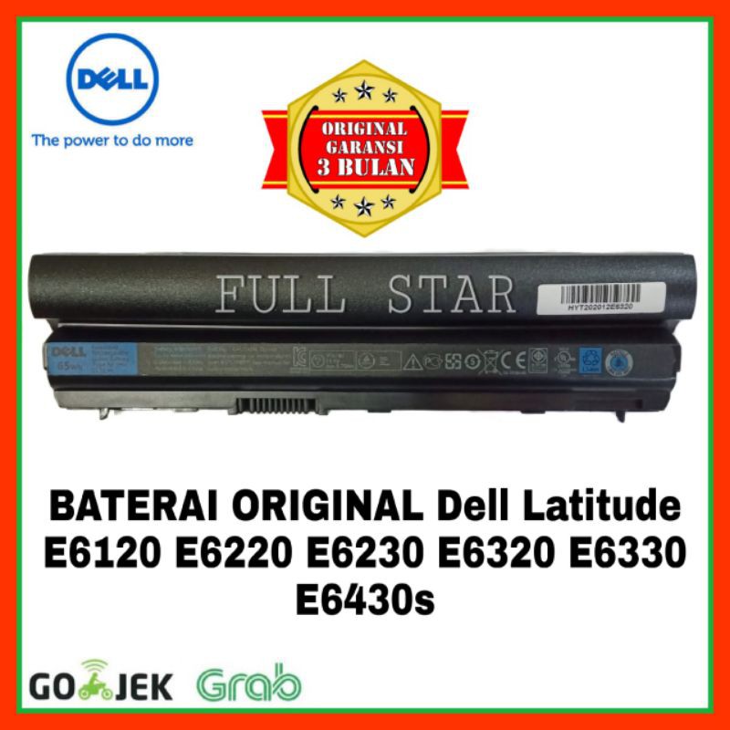 Baterai ORIGINAL Laptop Dell Latitude E6320 E6230 E6120 E6220 E6330 E6420S RFJMW