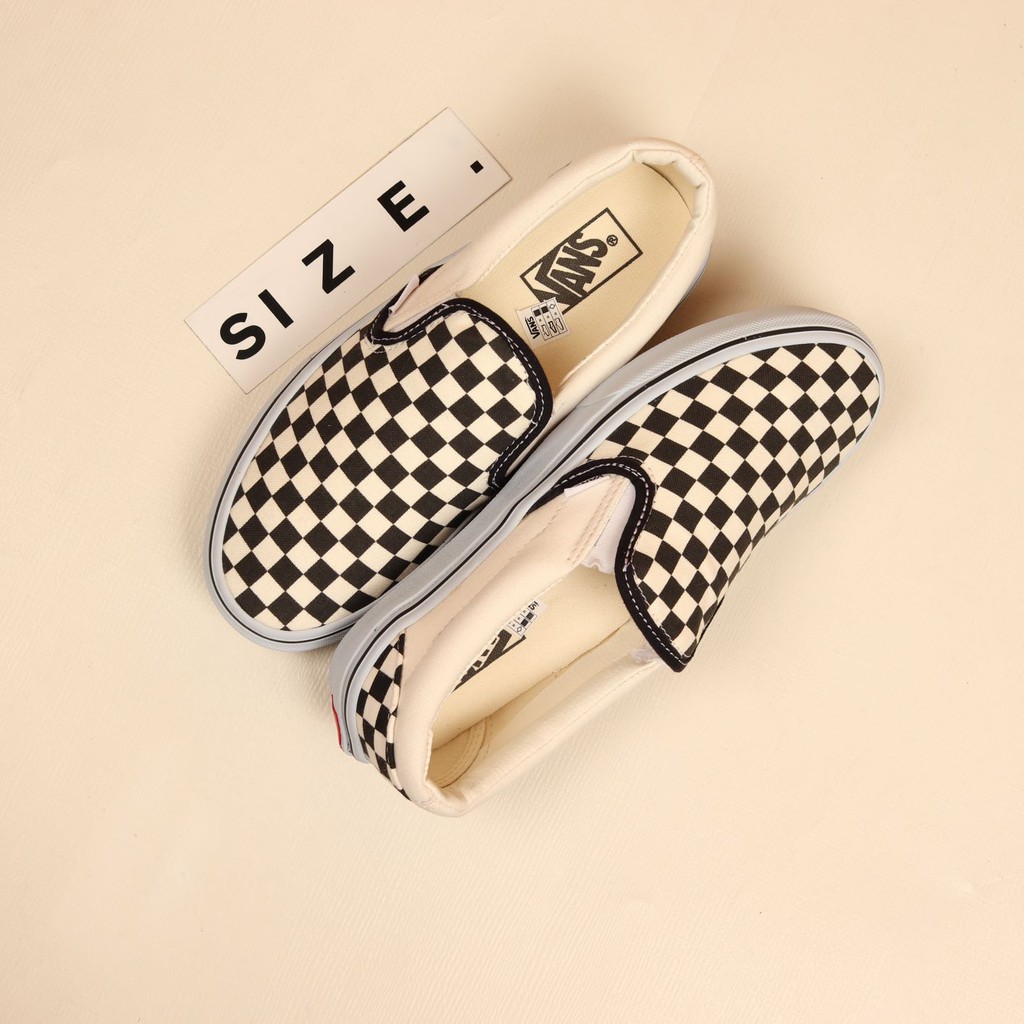 Vans Slip On Checkerboard Black White