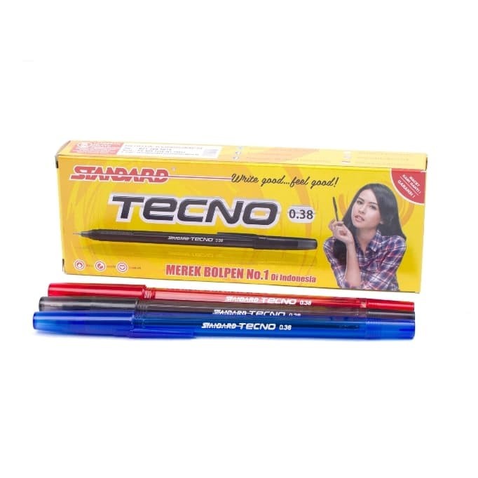 

BOLPOINT/PULPEN STANDART TECNO Per Pack