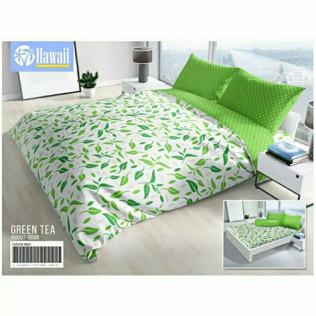 BEDCOVER HAWAII (140X200/160X200) UKURAN KHUSUS,GREEN TEA,KAZAN,CHOCO,CANOLA,KEIKO,AMMI,ACAPULCO