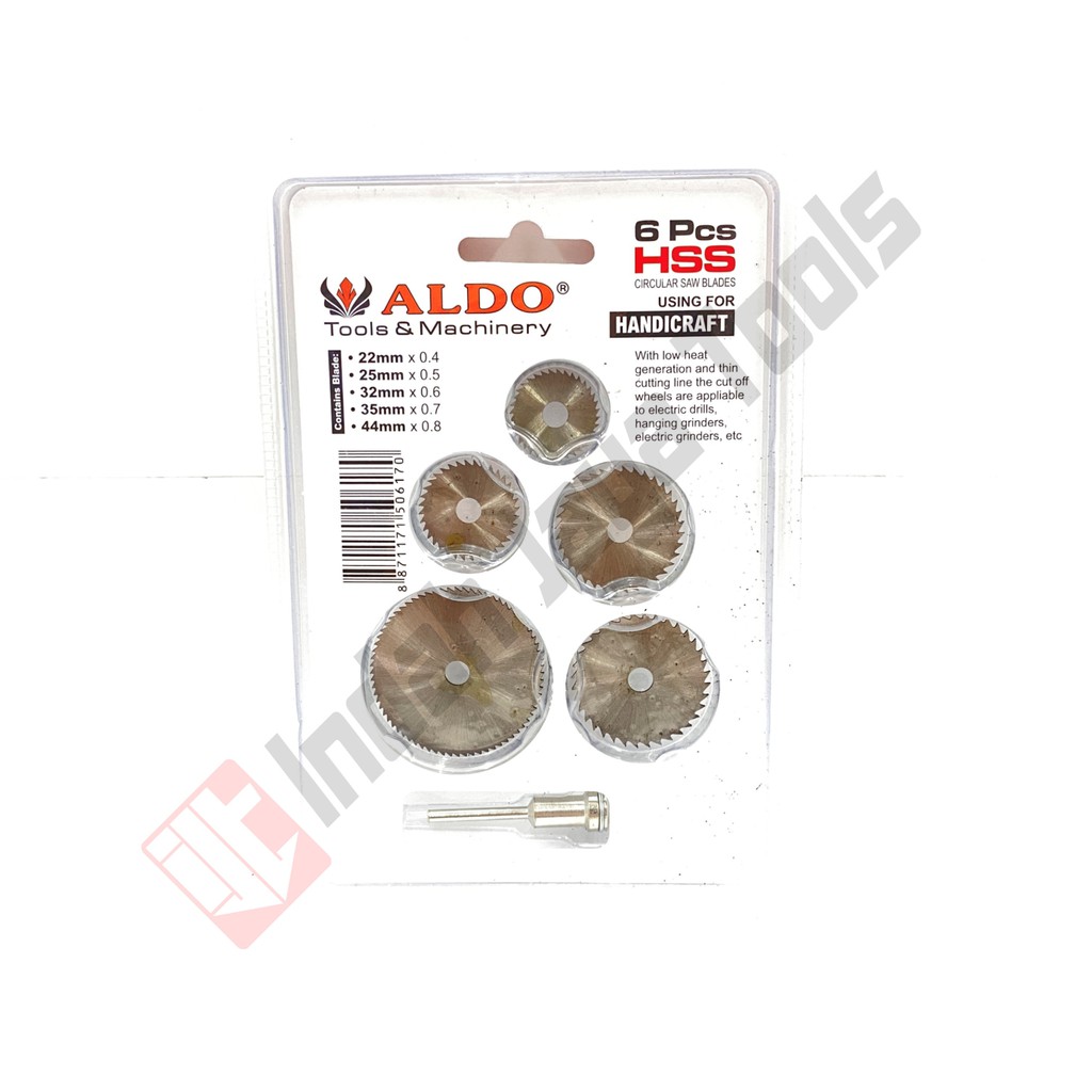 ALDO HSS Circular Saw Blades Set 6 Pcs - Mata Gergaji Mini 6 pcs Tuner Die Grinder Gerinda