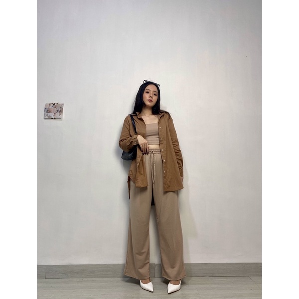 TIVOU Morgan Shirt | Kemeja Wanita | Atasan Wanita | Blouse | Formal | Casual | Outer Wanita | Fashi