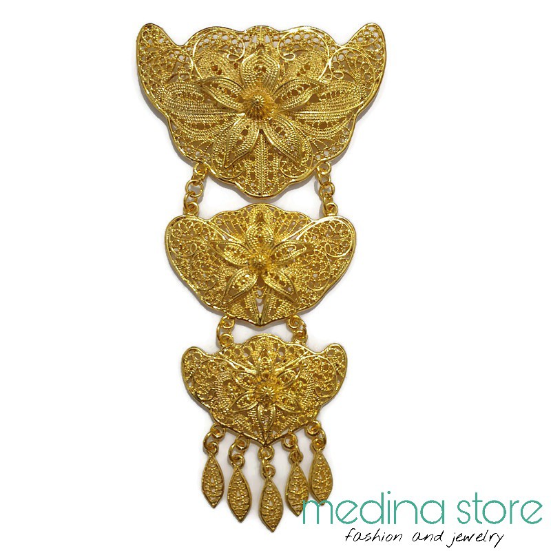 Bros Kebaya Susun Kutubaru Size Besar/Bros Hijab Pesta/Bros Yogja Jawa Bali Aceh-Gold