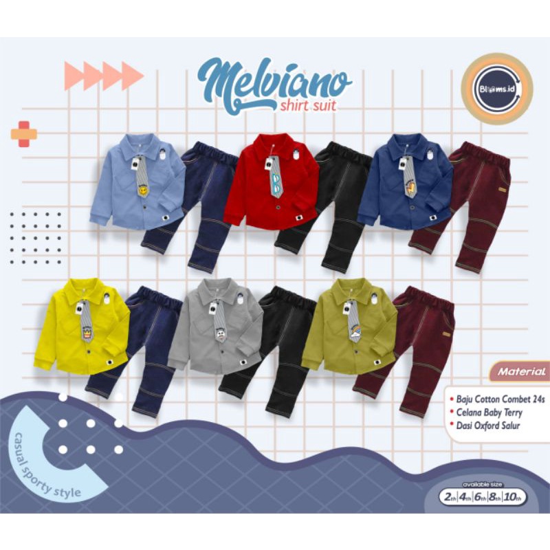 Rumah Gamis Anak (Blooms Shirt Suit Melviano)