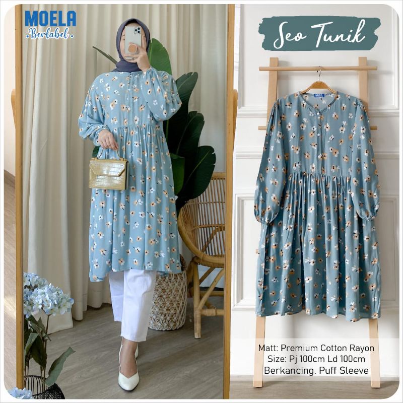 SEO TUNIK atasan rayon premium original MOELA