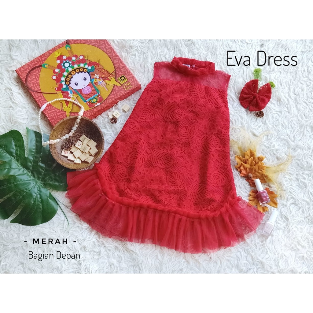 Dress Eva Anak Unik/Gaun Pesta Anak/Dress natal Anak