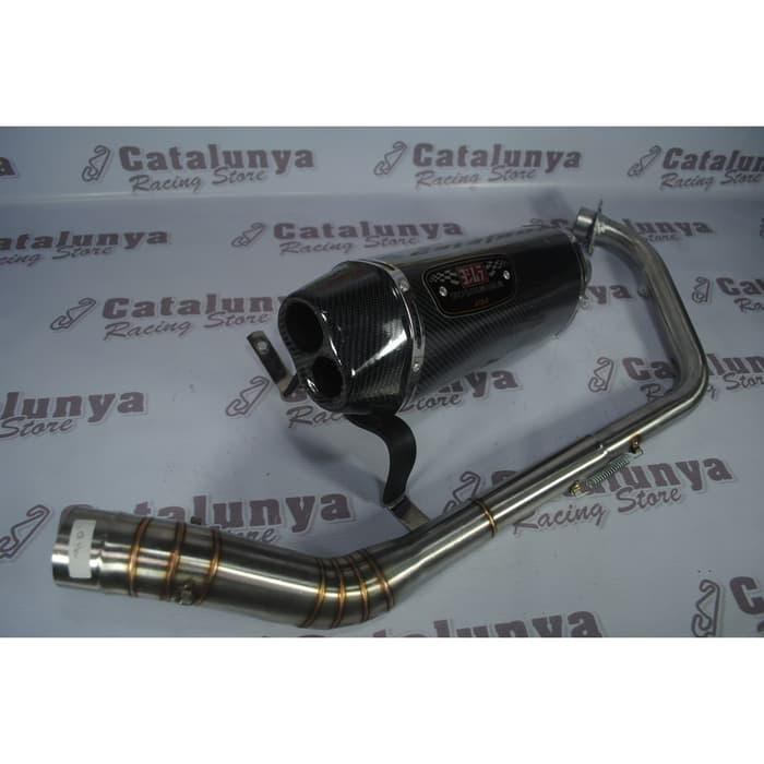 Knalpot Racing Nmax Fullsystem Yoshimura R77 2lubang
