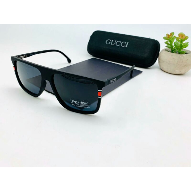 kacamata/hitam/gucci/lensa/polarized/terbaru