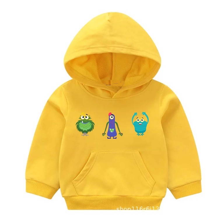 Hoodie Alien Cute Sweater Anak Fleece Pakaian Anak