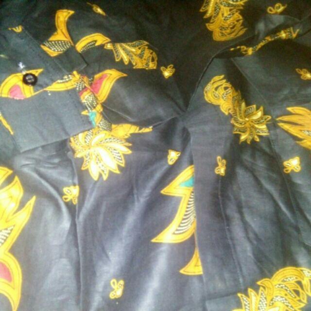 Bswart Batik Hrb026 Kenongo Hem Pendek Padi Pekalongan M L Xl Batik Pria Murah Modern Grosir