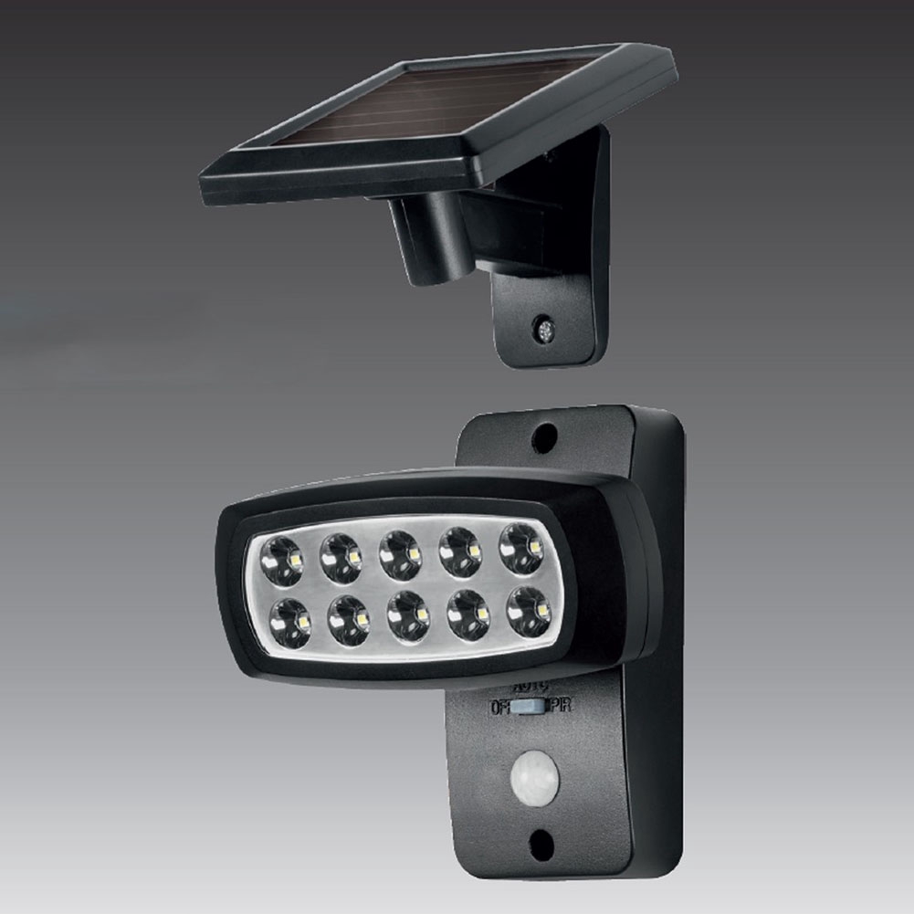 Lampu Dinding 10 LED Tenaga Surya Anti Air dengan Sensor Lampu Dinding 10 LED Tenaga Surya Anti Air dengan Sensor