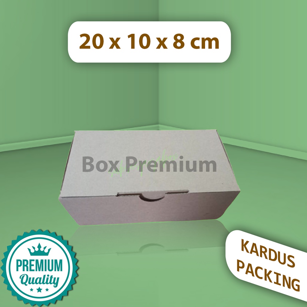

{ISI 5 pcs} Kardus Dus Kemasan Box Packaging Pizza/Barang 20x10x8 cm Die Cut Polos