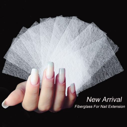 10PCS Nail FIBER Extention Extention Nail/ / Silk Fiber Non Woven atau Fiber Nail Gel Cetakan Extentions Kuku